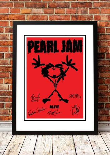 Pearl jam signed framed - jam, a2