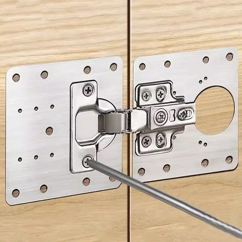Cabinet hinge repair plate - hinge,