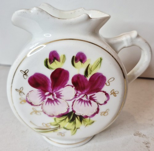 Vintage ceramic round - ceramic, pink