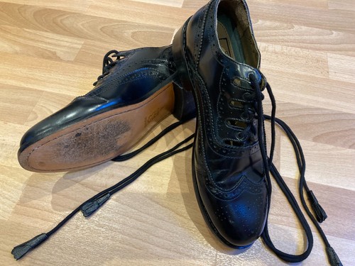 Black leather genuine - black,