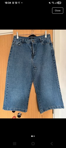 Ladies denim cullottes size - ladies,