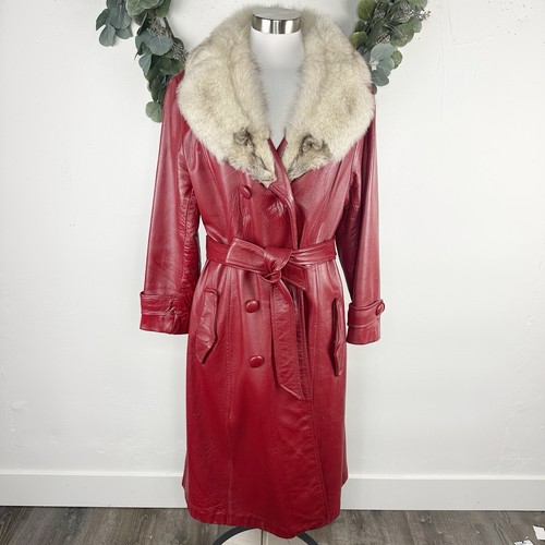 Vintage 70s leather coat - vintage,