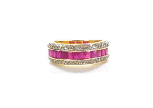 Elegant ladies ring ruby - ring,