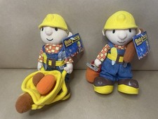 Bob The Builder Bob At Work Soft Plush Toy Bundle Vintage 2001 Original Tags