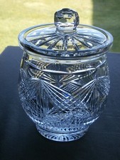 Tyrone Crystal  " GLENSHANE " Biscuit / Candy Barrel   - Ex Cond