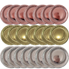 12-60pk Rose Gold Silver Paper