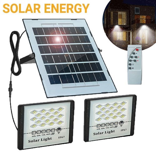 Solar powered 144 led double - powered,