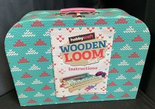 Hobby craft Wooden Loom Set. Instructions. Knitting Needles And Wool.