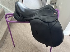 The Saddle Company Black 17” GP Saddle- medium wide fit- adjustable tree.