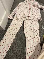 Red Love Heart Pyjamas Set