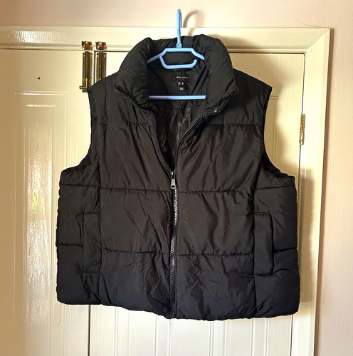 New look black puffer - new, gilet