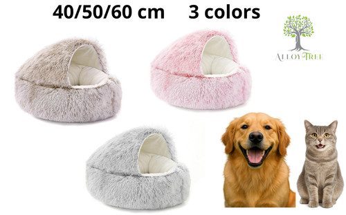 Pet dog cat bed hooded - dog,