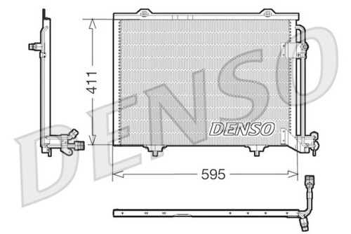 Condenser denso fits - ac,