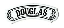 Vintage DOUGLAS Dodo Design Enamel Metal Bedroom Name Plate Sign