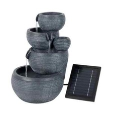 Gardenwize Solar Cascading Fountain Water Feature With Battery Back-up GW564#