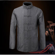 Men's Chinese Tang Suit Cotton Traditional Coat clothing Kung Fu Tai Chi Uniform
