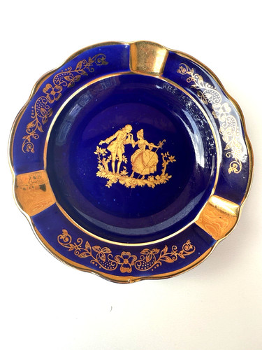 Limoges trinket dish ashtray - limoges, dish/ashtray