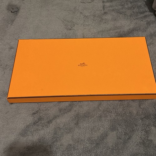 Hermès orange empty scarf - , box