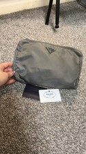 Prada Nylon Wash Bag (Grey)