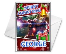 IRON MAN Personalised Christmas Card - IRONMAN Christmas Card - Marvel Heroes