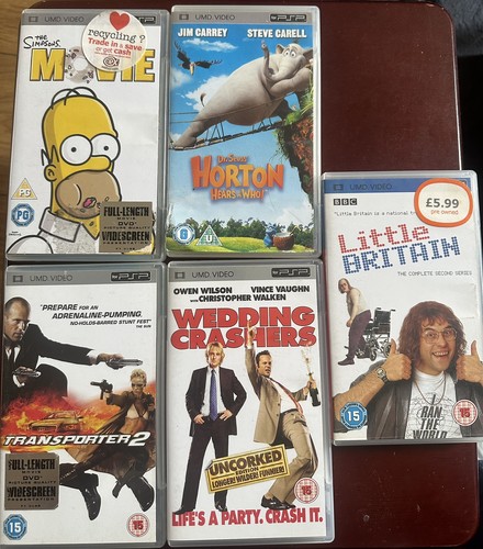 Psp umd movies bundle - movies, films