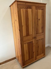 Wardrobe Handmade Solid Pine Wood Vintage Circa 1980’s Collection only