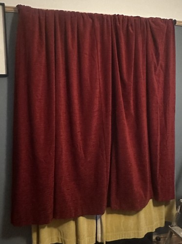 Extra wide door window - door/window, curtain