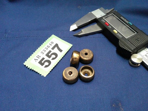 Clock feet 15mm set brass - clock,