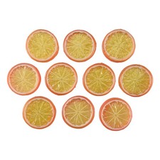 10 Pcs Fake Lemon  Artificial Fruit Highly Simulation Lifelike Model2071