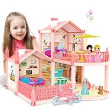 Pink Doll House Set Large