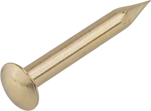 Bright brass escutcheon pins - brass,