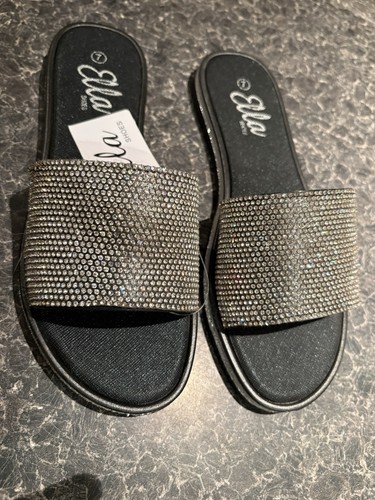 Ladies size silver slip ons - ladies,
