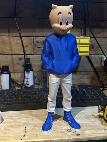 Porky pig figure - pig,