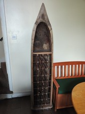 Large carved wooden boat