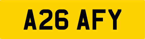 Affy car reg number - number, plate