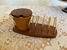 Vintage Toast Rack and Jam Pot