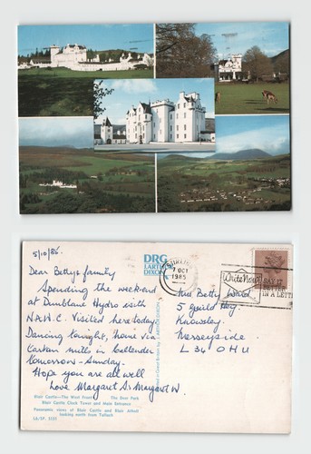 Postcard blair castle - postcard,