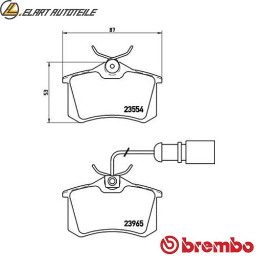 Brake pad set disc - , p