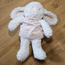 Girls Ted Baker White Blossom Bunny Teddy Bear Rabbit Soft Toy Plush Pink Dress