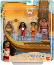 Mattel Disney Moana Canoe Crew Playset Collectible Display Figure Toy
