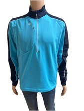 Galvin Green Dave Pullover Golf Outerwear Sweater Top Men Aqua Navy Large