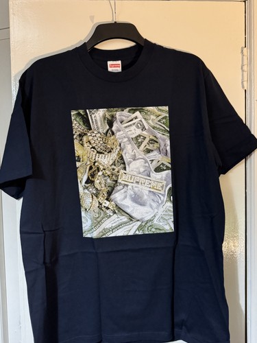 Supreme bling tee navy - bling,