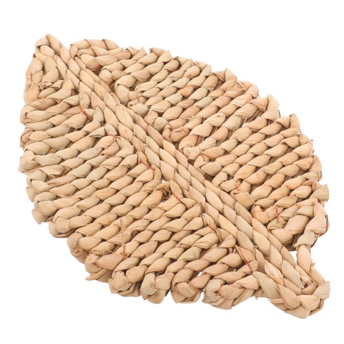 Woven coaster leaf shaped - coaster,