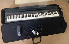 Yamaha P-155 P155 Digital Piano Weighted keys + FC-4 Sustain Pedal + Staggs Case