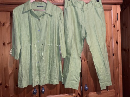 Lauri style lime green linen - green,