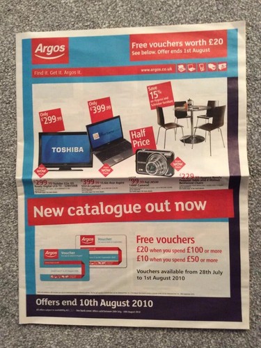Argos paper catalogue 2010 - , 2010.