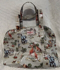 CATH KIDSTON SAFARI PARK ZOO THEME LARGE HOLDALL TRAVEL OILCLOTH BAG - NEW