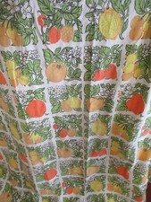 VINTAGE SINGLE KITCHEN CURTAIN 70s