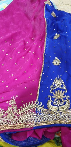 Heavy work party - party, saree