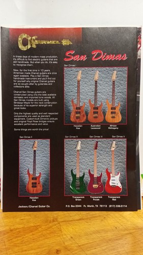 Charvel san dimas guitars 1995 - charvel,